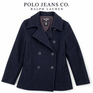Polo Jeans Co Ralph Lauren Wool Peacoat Navy Double Breasted Jacket